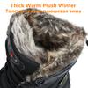 Winter Waterproof Men Boots Plush Super Warm Snow Boots Men Sneakers Ankle Boots Outdoor Men's Desert Boots Botas Hombre