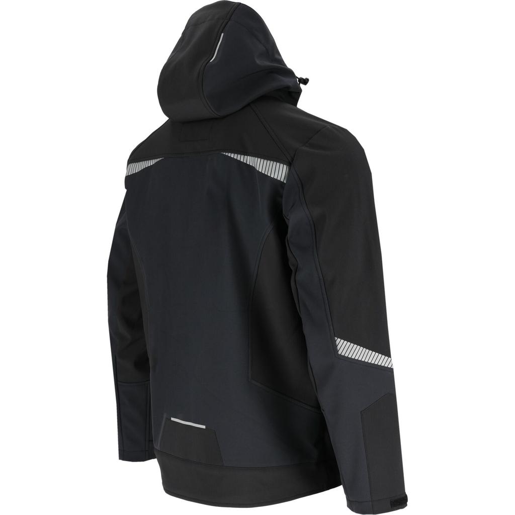 Softshell Jacket With Hood, Black, "3Xl", Ce, Lahti