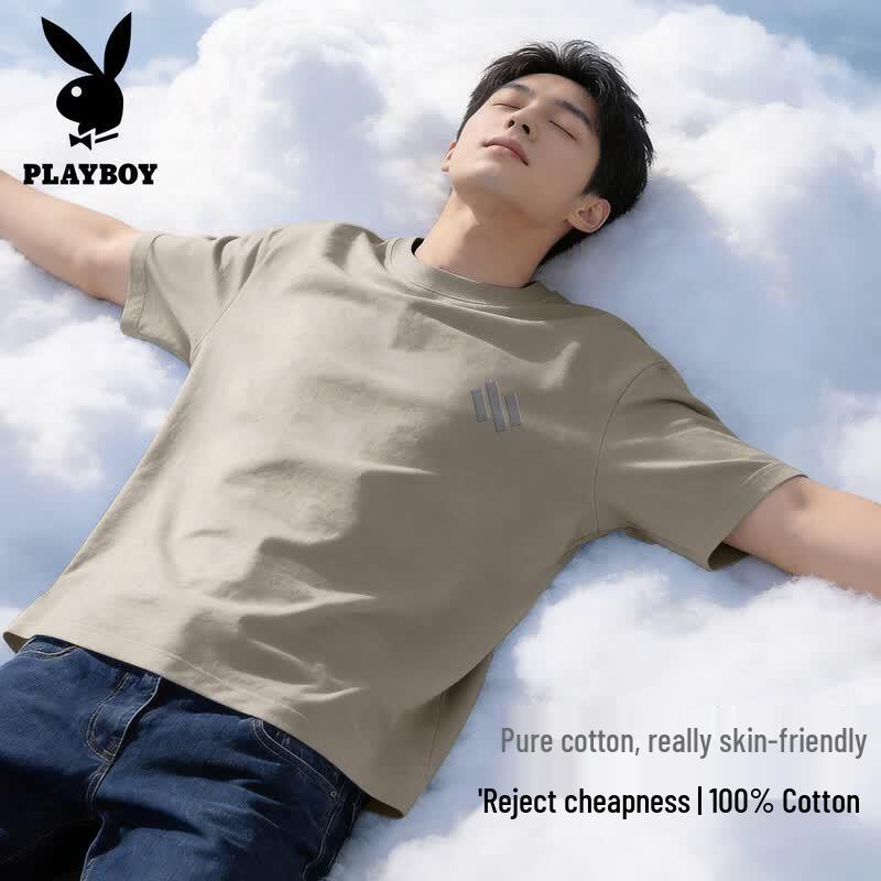 PLAYBOY Мужская повседневная хлопковая футболка Лето 2026