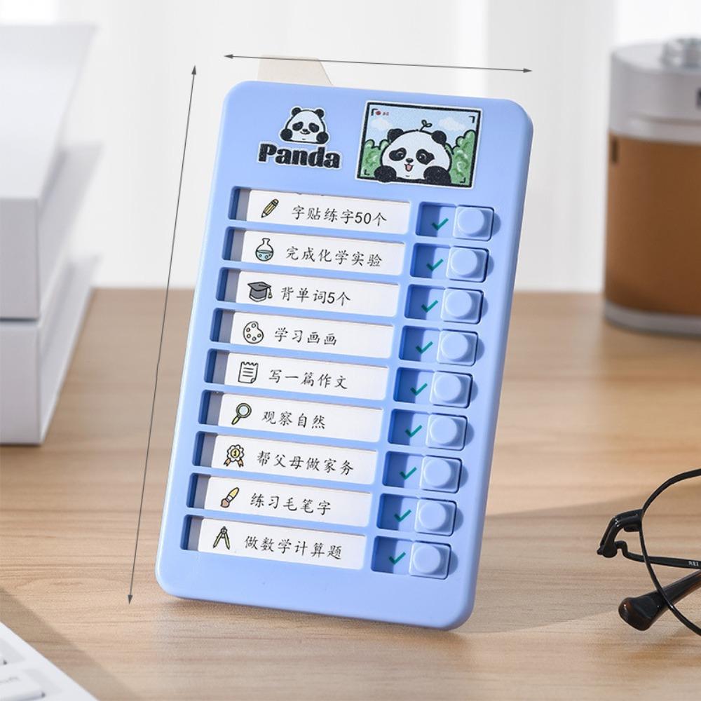 Panda Good Habit Punch Card Capybara Self-discipline Punch Card To Do List