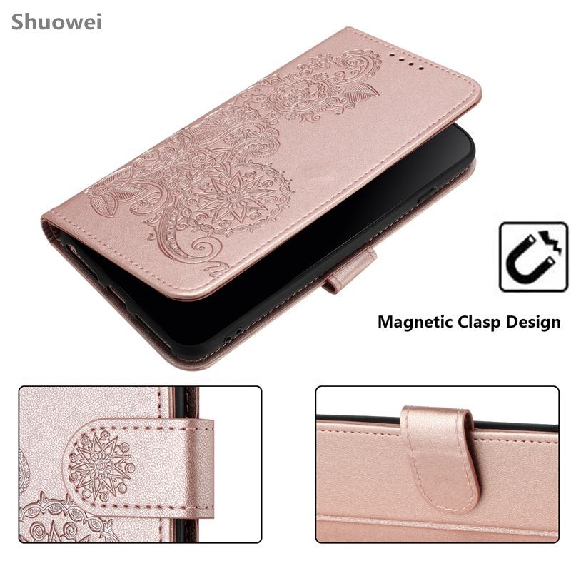 For OPPO Reno 4 4F 5 5F 5Z 6 7 7Z 8 8T Pro 8Z Lite 4G 5G Phone Case Card SlotLeather Flip Wallet Cover