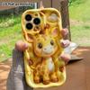 Phone Case: 2D Flat Design Suitable for iPhone 18 17 16 15 14 13 Pro Protective Case, Creamy Yellow Giraffe, Perfect Christmas and Halloween Holiday G