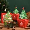 10 Pcs Paper Christmas Tree Candy Box DIY Gift Packaging Box Biscuit Box Christmas Gift Box  Navidad