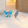 Красочные серьги-бабочки с трехмерным дизайном из циркона для женщин, модные и персонализированные