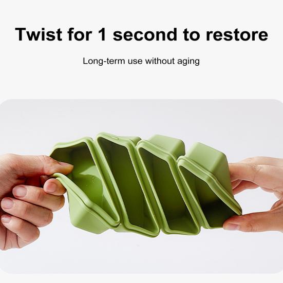 Silicone Ice Cube Tray with Lid Large Ice Mold for Slow Melting Freeze Store Soup Sauce Broth Food-Grade Silicone Freezer Container for Leftovers