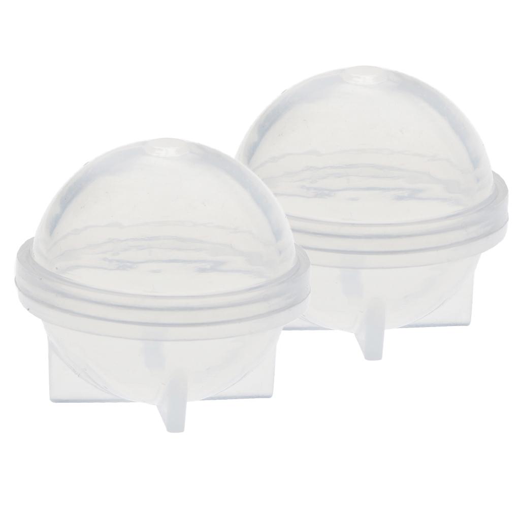 2 Pieces Sphere Ball Shape Silicone Mold Mould for Jewelry Making Craft 20mm