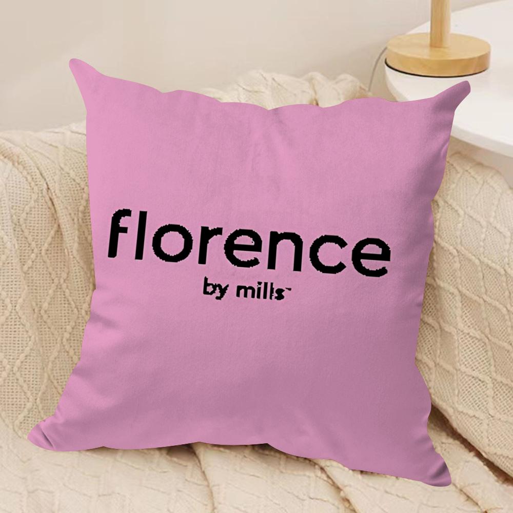 Fashion FFlorence By mMills Cushion Cover Short plush Doublesided Print Square Throw Pillow Covers Sofa Home Cushion Decor