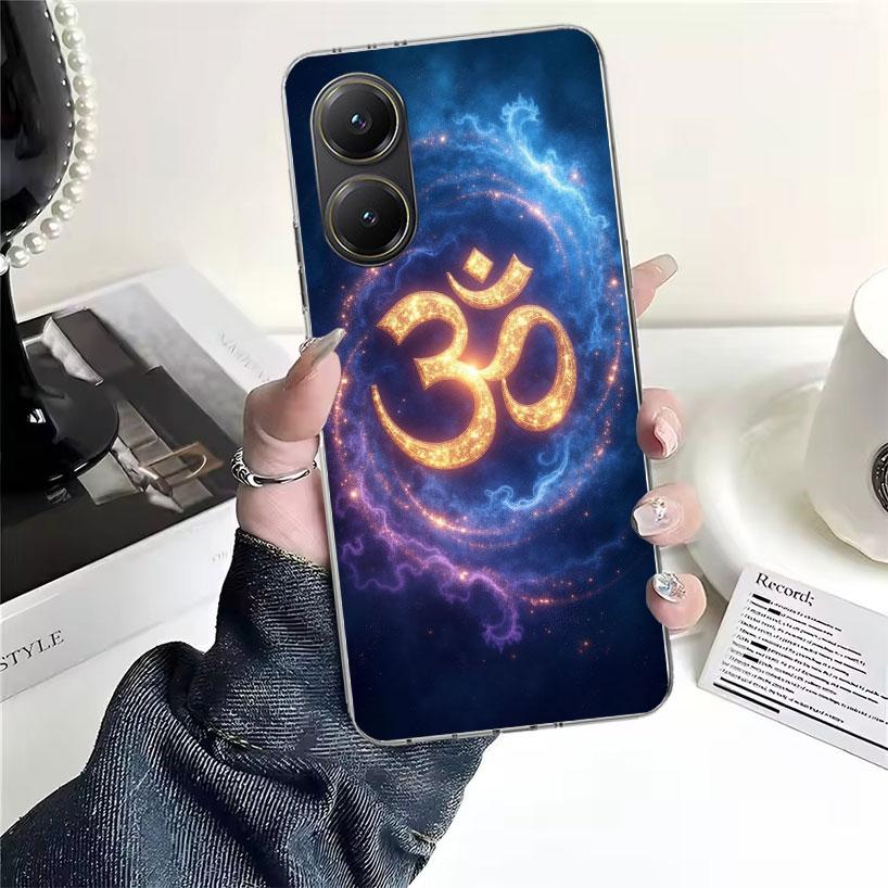Мандала Чакра Настойчивость Йога Мягкий Чехол Для Телефона Для Xiaomi Redmi 15C 15 13C 13 Poco X5 X6 X7 F7 Ultra M7 12C 12 10 10C 9C 9A 9T 9 Fun