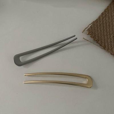 Красивые металлические заколки-невидимки U-образной формы, простые винтажные палочки для волос, модная холодная заколка для волос, аксессуар для волос