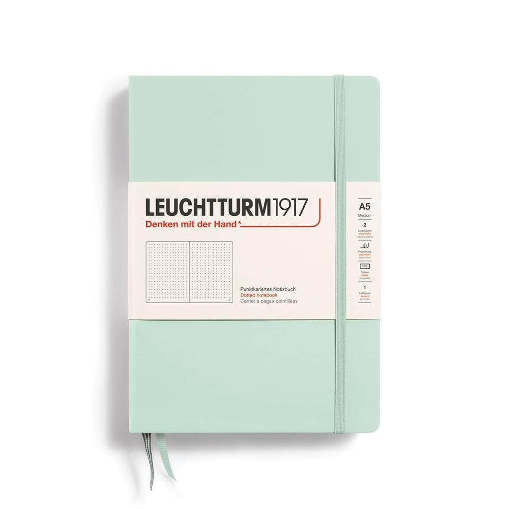 Блокнот Leuchtturm A5 в точку, мятно-зеленый 367259 (Официальный импорт)