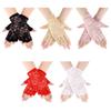 Mitten Ladies Long Fingerless Dance Gloves Mesh Mitten Half Finger Fishnet Gloves Lace Gloves