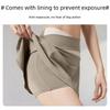 Женский спортивный комплект Juyitang High Elastic Nude Running Sports Set - цветные блоки, двухкомпонентный, анти-экспозиционный дизайн