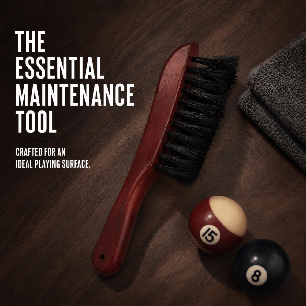 Wood Handle Billiard Table Brush Curved Handle Snooker Table Brush For Billiard Table