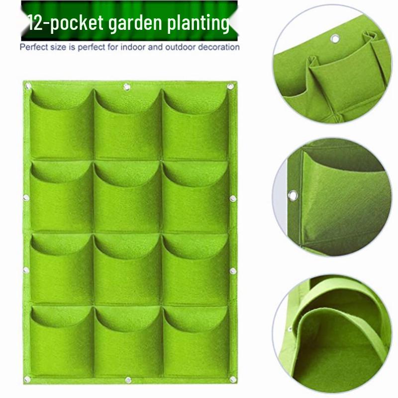 Eco-Friendly Wall-Mounted Non-Woven Planting Bag for Seedlings and Flowers