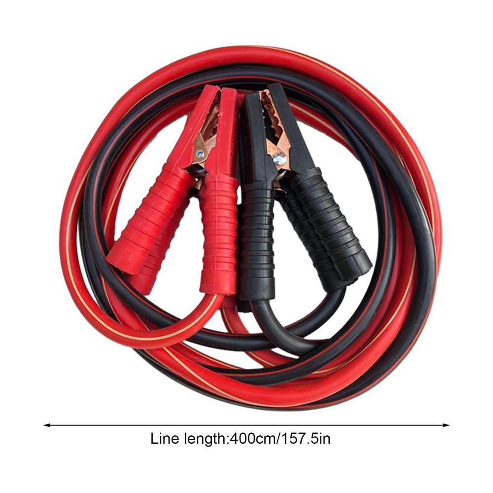 12/24V 1500A Car Battery Power Wire Line Cable Power Emergency Line with Jump Starter Alligator Clamp Battery Inverter Cable Set
