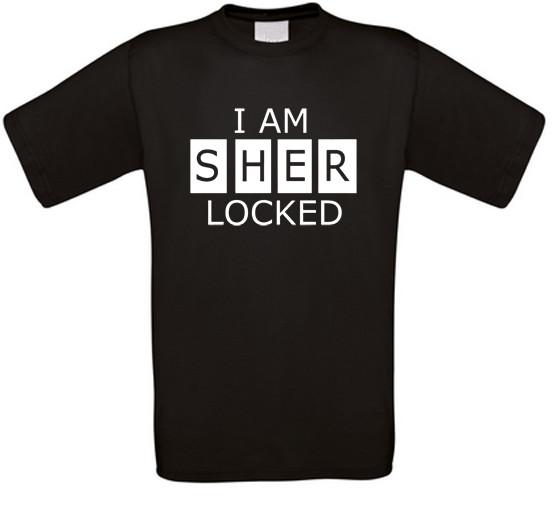 I am Sherlocked Sher-Locked Sherlock Watson Cult Series T-Shirt All Sizes