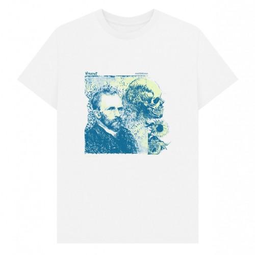 Apoh Unisex Adult Skull Vincent Van Gogh T-Shirt