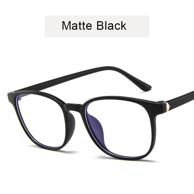 Retro Mens Glasses Frame Fashion Computer Eyeglasses Frame Women Anti-blue Light Transparent Clear Pink Plastic Frame
