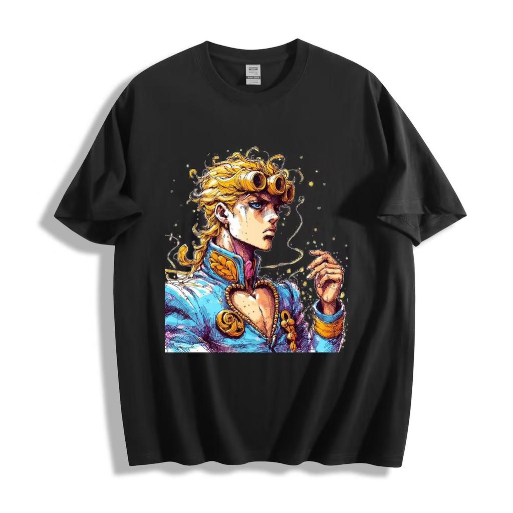 Футболка Giorno из JoJo's Bizarre Adventure - Золотой Ветер Giorno Giovanna Аниме Футболка
