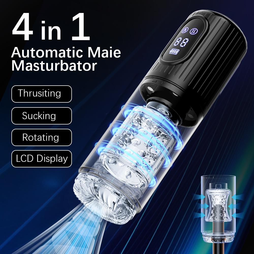 Men's Masturbator Automatic Masturbation Toy Masturbation Equipment Machine Sex Machine Vibrator Masturbation Cup Adult Product