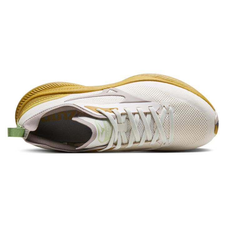 Mizuno Кроссовки для бега Wave Rider 28 Унисекс Белый/Желтый D1GH241704