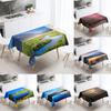 Natural Scenery Printed Tablecloth Stain Resistant Waterproof Outdoor Picnic Camping Kitchen Table Home Decor