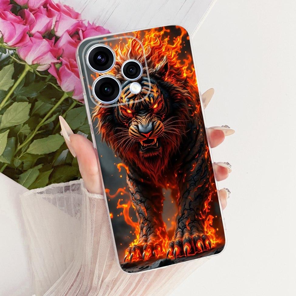 For Oppo Reno 15 5G Case Cover Transparent Fashion Butterfly Cute Cat Cool Painted Soft Bumper For Oppo Reno 15 CPH2825 Casing
