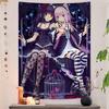 Аниме Nekopara Фильм Липкий DIY Настенный Гобелен Хиппи Цветочные Настенные Ковры Декор для Общежития Настенное Искусство для Спальни Гостиной Дизайн