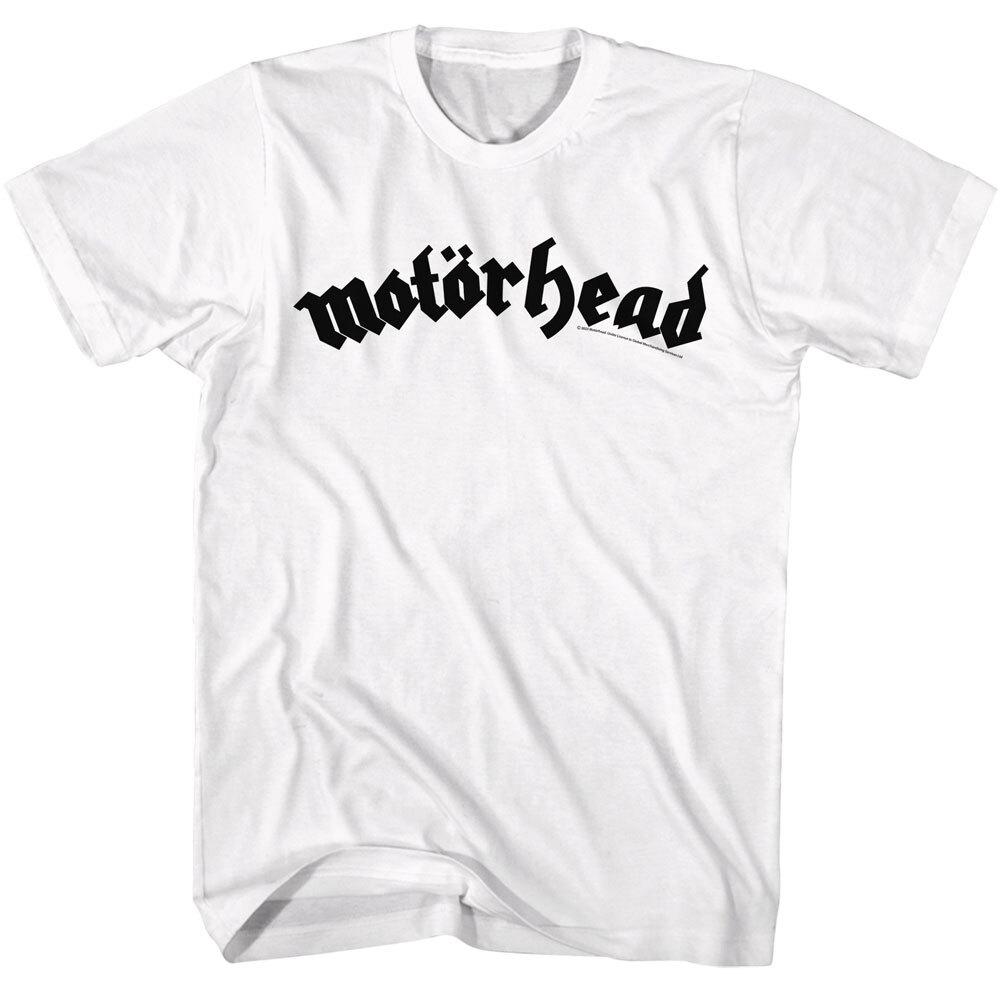Мужская футболка Motorhead с черным логотипом Мерч рок-группы Унисекс футболка