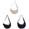 Korean Fashion Water Dumpling Shaped Crossbody Bag With Polyester Lining For Urban Outfits