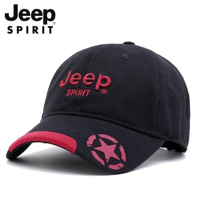 Jeep Хлопковая бейсболка с вышивкой, сезонная уличная спортивная шляпа от солнца, мужские и женские шляпы от солнца, кепка-утка, пентаграмма
