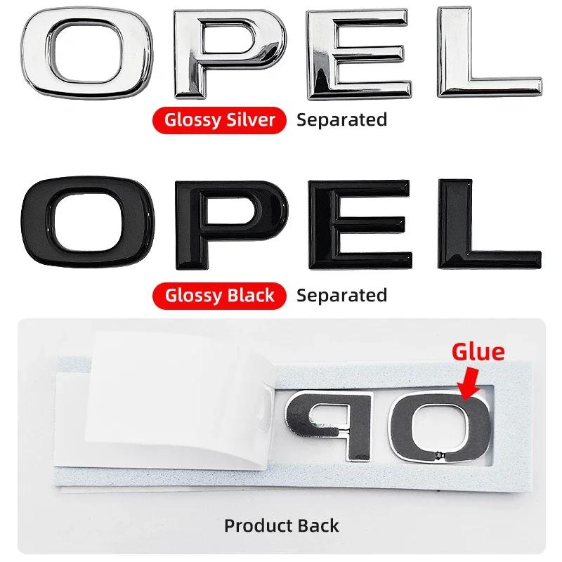 ABS Letter Sticker Car Rear Trunk Tail Boot Emblem Badge Logo For Opel Corsa Astra Insignia Vectra Zafira Meriva Mokka Grandland