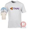 Tailandés Aire Logo Camiseta Vacaciones Clásico Viaje Aerolínea Aeropuerto