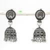 Серебряные серьги в индийском стиле Джумки с драгоценным камнем в племенном стиле Бали 1,69 дюйма E4p80