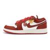 Jordan Air Jordan 1 Низкие Винтажные Баскетбольные Кроссовки с Устойчивой к Скольжению и Износу Подошвой Женские Красные FJ3465-160(Команда676-)