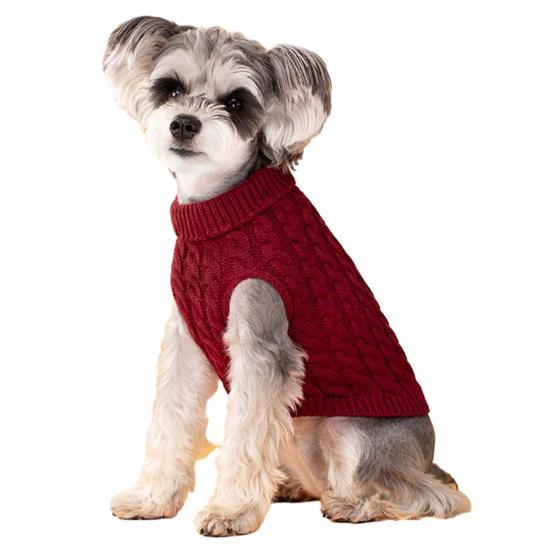 Pet Sweater Lapel Design Pet Comfortable Warmth Dogs Cats Winter Sweater Vest Pet Fashionable Clothes