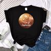 12 Constellation Capricorn Printing Women T Shirts Retro Breathable T Shirt Creative Crewneck Top Street Slim Female T Shirts