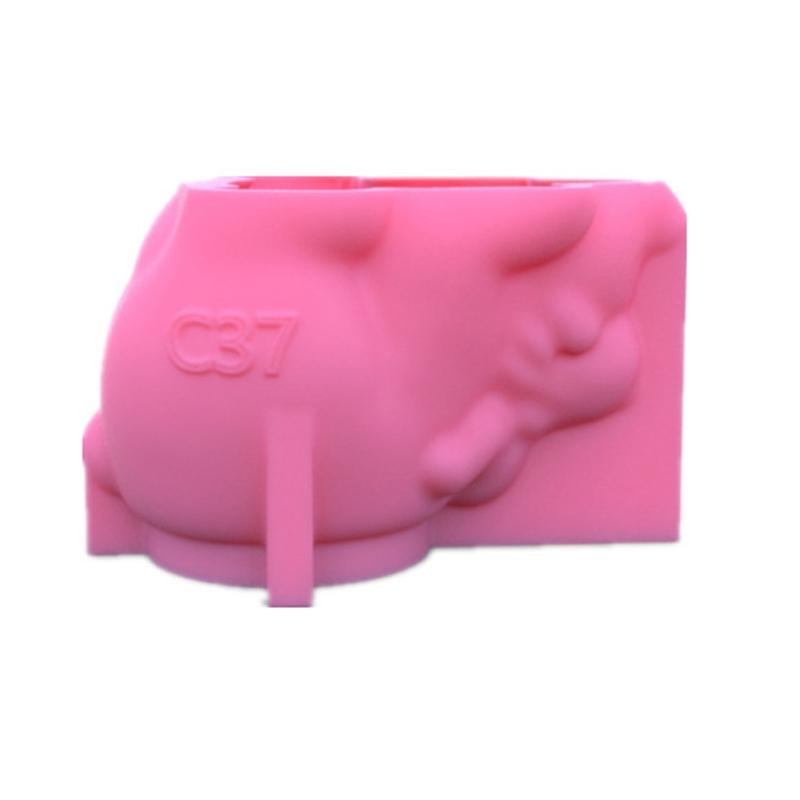 Cute Bear Flower Silicone Mold Concrete Resin Plaster Vase Mould Holder Cement Planter Tools Table Ornament