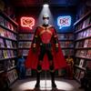 Костюм для косплея Красный Робин с 3D мускулистым боди и плащом-крыльями для мероприятий Comic Con
