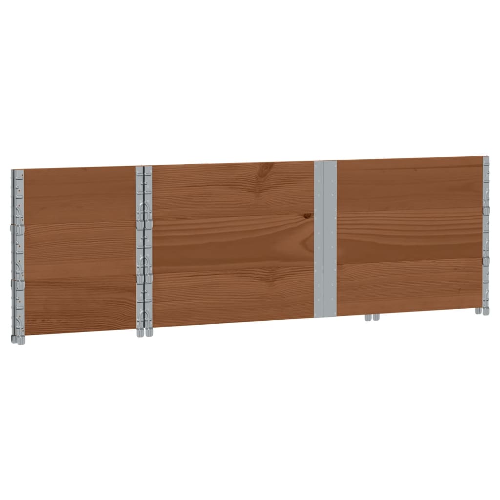 Planting Box Brown 150x50 cm Solid Pine Wood