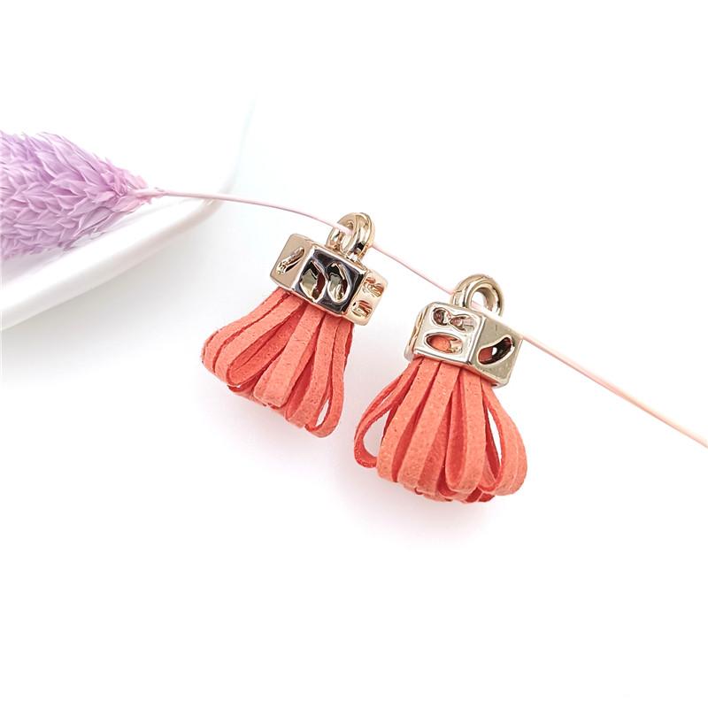 Изготовление подвески ручной работы с кисточками и бахромой 10 шт. Серьги своими руками, ювелирные аксессуары, материалы, сплав 25 мм, корейский бархат