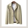[Retro suede&cool suit style] Spring and Autumn workwear fashionable versatile jacket jacket