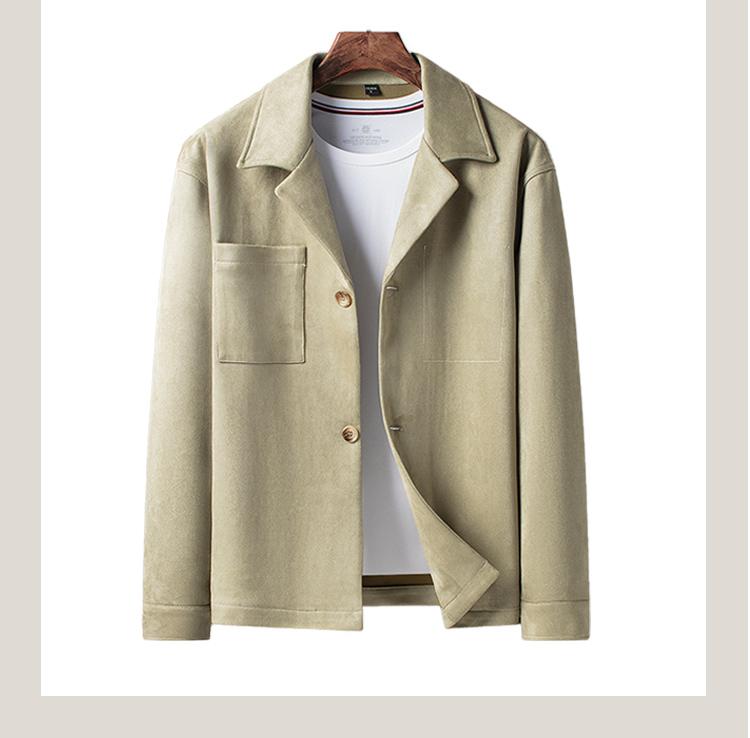 [Retro suede&cool suit style] Spring and Autumn workwear fashionable versatile jacket jacket