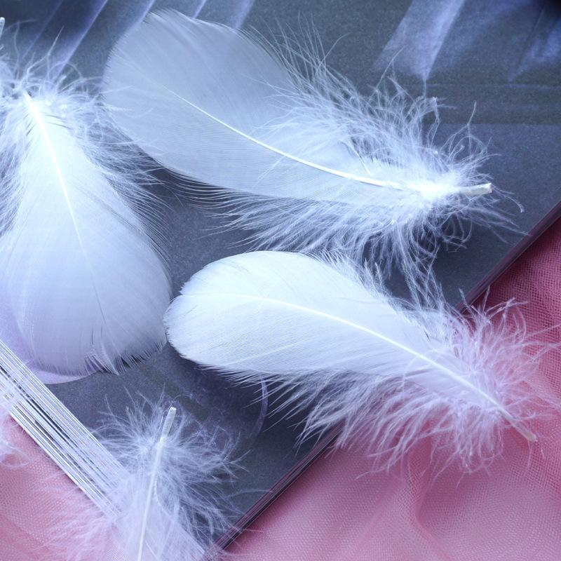 Natural Goose Feathers Plumes 4-8cm 8-12cm Swan Feather Plume for Home Decoration Craft DIY Wedding Jewelry Accessories 100pc