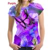 Новая модная летняя женская футболка с цветочным принтом, 3D футболка с бабочками и цветами, мягкие удобные футболки с короткими рукавами