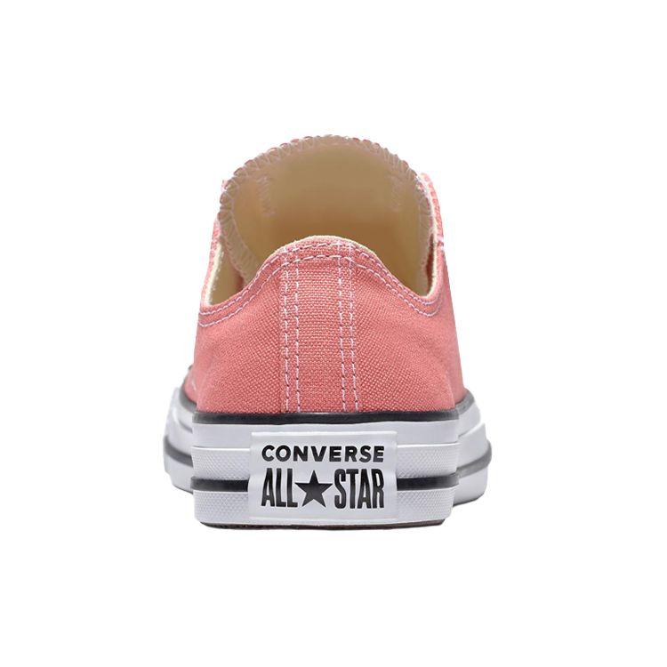 Converse Chuck Taylor All Star Canvas Нескользящие Прочные Дышащие Низкие Кеды для Скейтбординга Унисекс кроссовки Кораллово-Красные 161421C
