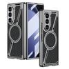 Новая модель, подходит для складного телефона Samsung ZFold5, чехол для телефона, беспроводная зарядка Magsafe, кожаный чехол Z-образной формы для Fold5