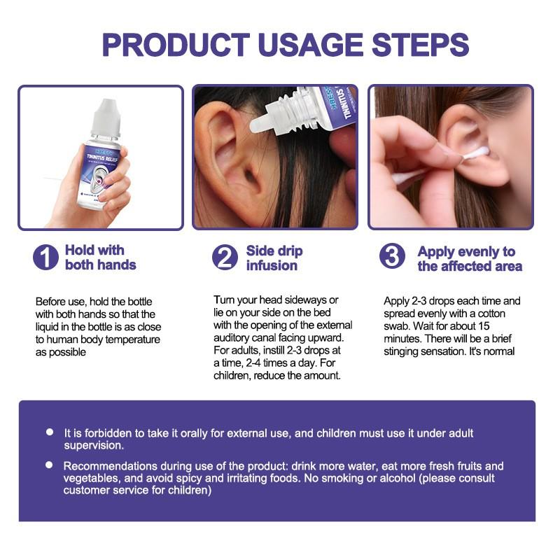 Erkang Drops Tinnitus Relief Behind-the-ear And Itchy Ears Ear Canal Wash Earwax Softening, Cleaning Care 20ML