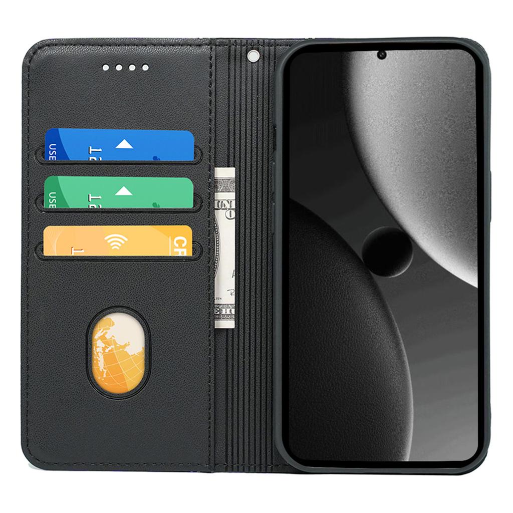 HX01 For Xiaomi 15 Ultra Wallet Case Magnetic Closing PU Leather Phone Cover