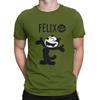 F-Феликс Кот Мультяшный Мужская Футболка Фанаты Отличительная Футболка Оригинальная Уличная Одежда Хипстер
